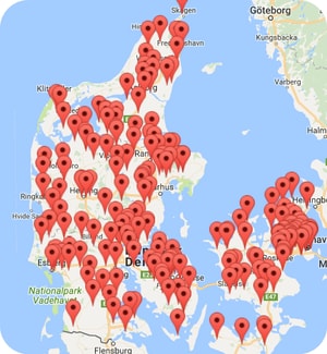 Autoophug afdelinger i Danmark